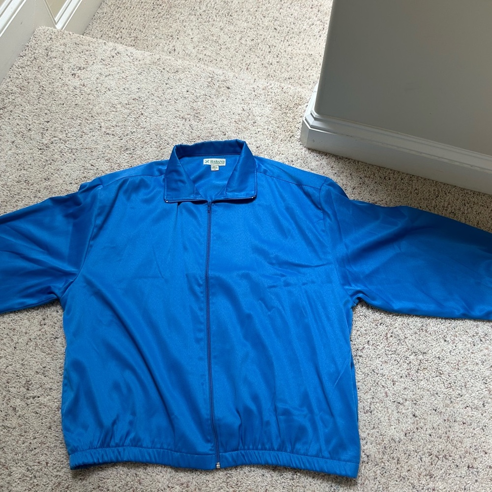 Haband Vintage Vibrant Blue Zip-Up Jacket